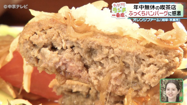 ハンバーグの断面