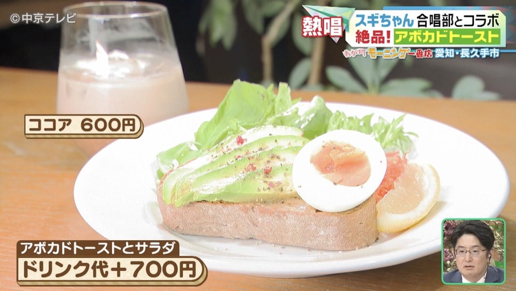 アボカドトーストの写真